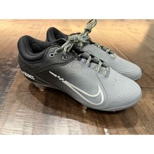 Nike Hyperdiamond 4 Elite Softball Cleats‎ Black/White/Gray Women's Size 8